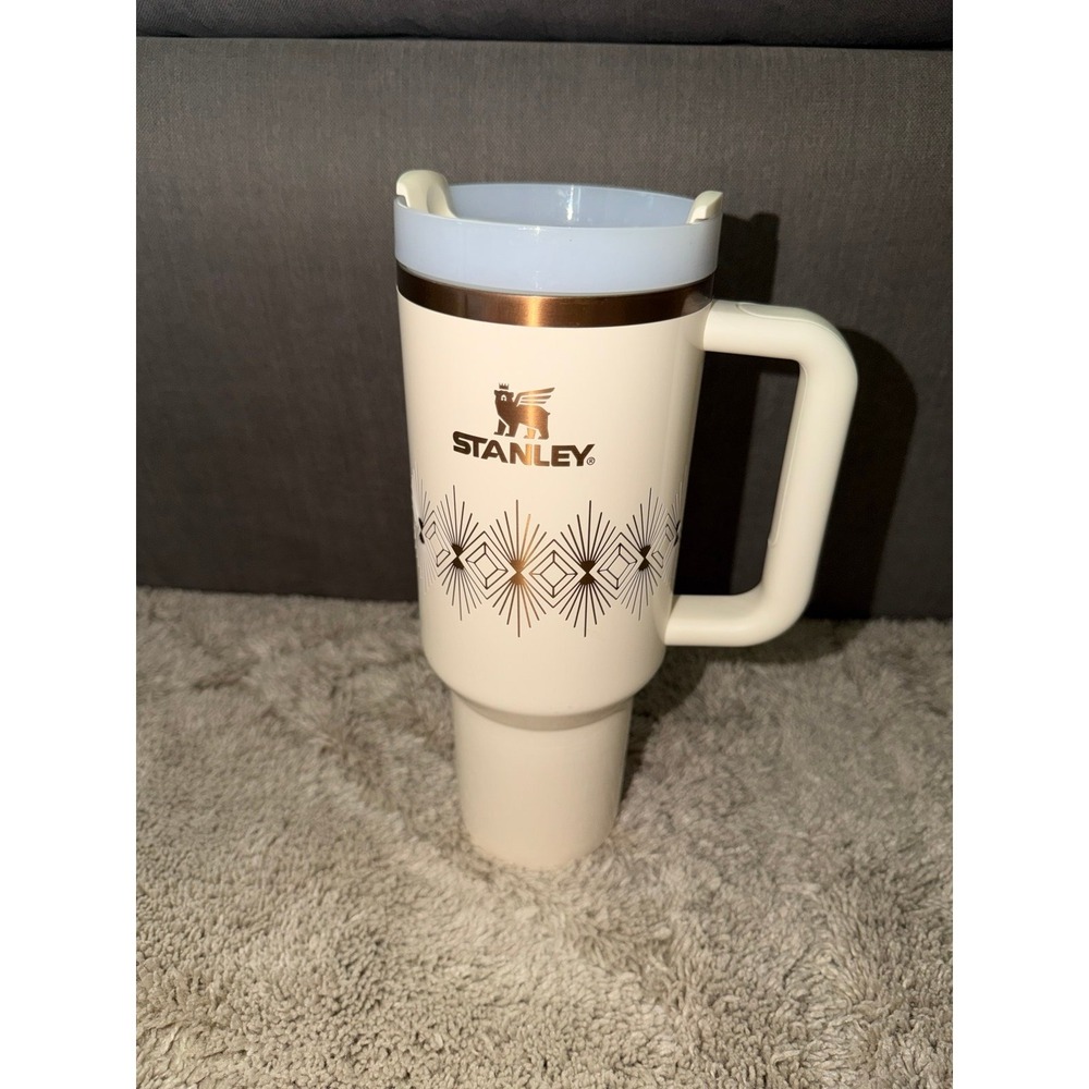 Stanley Art Deco Cream Gloss 40 Oz Tumbler
